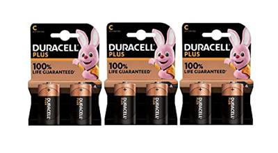 Duracell batterij Plus 100% C, blister van 2 stuks - thumbnail