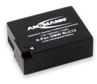 Ansmann A-Pan DMW-BLC12 Camera-accu Vervangt originele accu DMW-BLC12E 7.4 V 1000 mAh - thumbnail