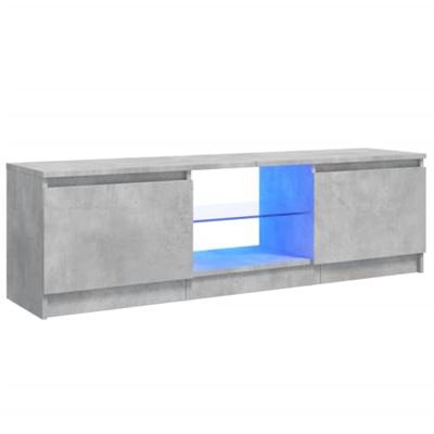 VidaXL Tv-meubel met led-verlichting 120x30x36 cm betongrijs