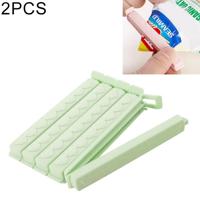 2 stks plastic zak snack tas afdichting liefde clip keuken accessoires groen - thumbnail