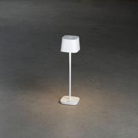 Konstsmide 7829-250 Capri LED-accutafellamp 2.2 W Warmwit Wit - thumbnail