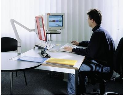 Tafelklem met arm durable sherpa 10-tassen a4