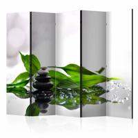 Vouwscherm / Kamerscherm - Kalmte, Zen 225x172cm , gemonteerd geleverd dubbelzijdig geprint - thumbnail