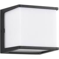 LED Buitenlamp Wandmontage - 8W Warm Wit 3000K - Mat Zwart Aluminium - thumbnail