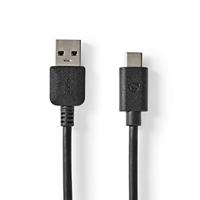 Nedis USB-Kabel | USB 3.2 Gen 2 | USB-A Male naar USB-C Male | 10 Gbps | 1 m | 1 stuks - CCGW61650BK10 CCGW61650BK10 - thumbnail
