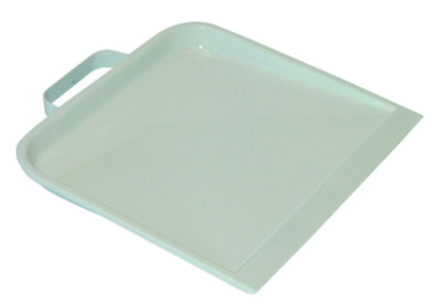 Betra stofblik - met beugel - wit metaal - 22.5 x 25.5 cm