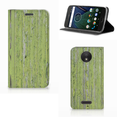 Motorola Moto C Plus Book Wallet Case Green Wood Motorola Moto C Plus Book Wallet Case Green Wood
