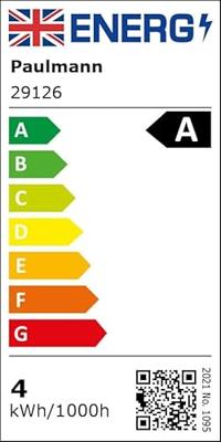 Paulmann 29126 LED-lamp Energielabel A (A - G) E27 4 W Neutraalwit (Ø x h) 64 mm x 140 mm 1 stuk(s)