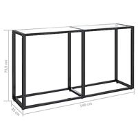 Wandtafel 140x35x75,5 cm gehard glas transparant - thumbnail
