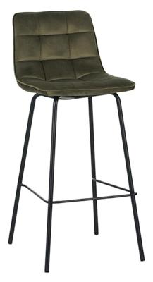 LABEL51 Barkruk Bistro - Hunter - Fluweel - Hoog