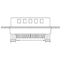 Molex 1727040076 D-sub connector Aantal polen: 9 1 stuk(s) Box - thumbnail