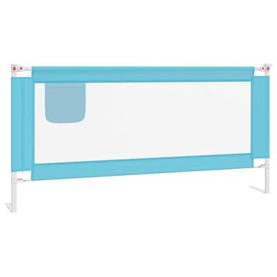 VidaXL Bedhekje peuter 190x25 cm stof blauw VidaXL Bedhekje peuter 190x25 cm stof blauw