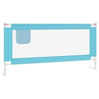 VidaXL Bedhekje peuter 190x25 cm stof blauw - thumbnail