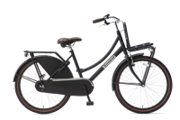 Popal Daily Dutch Basic 24 Inch 42 cm Meisjes Terugtraprem Matzwart - thumbnail