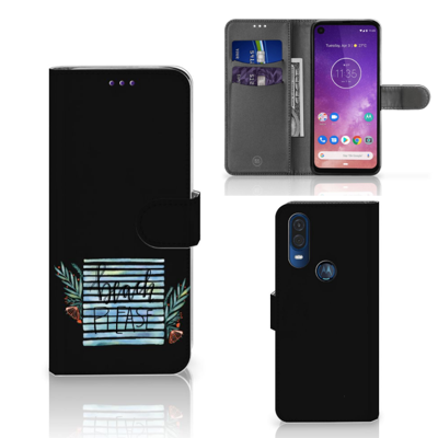 Motorola One Vision Leuk Hoesje Boho Beach