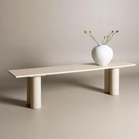 Nohr Eetkamerbank 'Anh' 180cm, kleur Whitewash - thumbnail