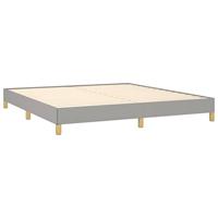 Bedframe zonder matras stof lichtgrijs 180x200 cm - thumbnail