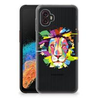 Samsung Galaxy Xcover 6 Pro Telefoonhoesje met Naam Lion Color - thumbnail