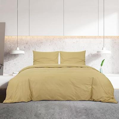 VidaXL Dekbedovertrekset lichtgewicht 200x220 cm microvezel taupe VidaXL Dekbedovertrekset lichtgewicht 200x220 cm microvezel taupe