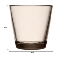 Iittala Kartio Waterglas 0,21 l Linnen, per 2 - thumbnail