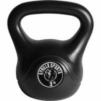 Kettlebell 3 kg zwart kunststof - thumbnail