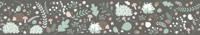 Noordwand Kids Walls Behangrand met egeltjes, vogels, paddestoelen en bloemen - 45871 - thumbnail
