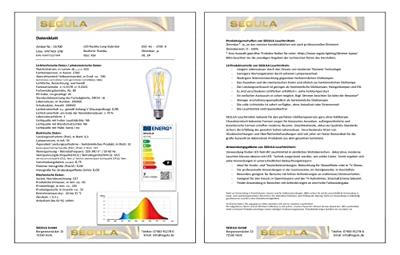 Segula 55700 LED-lamp Energielabel F (A - G) E27 6.5 W = 51 W Warmwit (Ø x l) 65 mm x 145 mm 1 stuk(s)