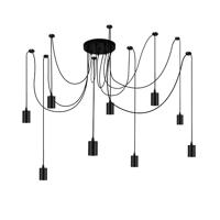 Searchlight 9-lichts pendelSquiggle Spider - 9669-9BK - thumbnail