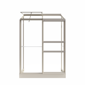 Royal Well Qube aluminium muurkas Lean-to 26 189x65x204 cm zwart met veiligheidsglas- - Veiligheidsglas- Royal Well Royal Well Qube aluminium muurkas Lean-to 26 189x65x204 cm zwart met veiligheidsglas- - Veiligheidsglas- Royal Well