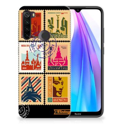 Xiaomi Redmi Note 8T | Silliconen Back Cover | Postzegels Xiaomi Redmi Note 8T | Silliconen Back Cover | Postzegels