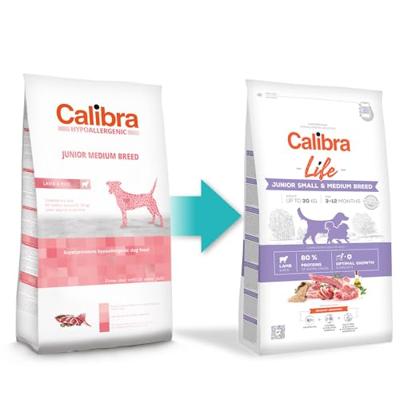 Calibra Life Dog Junior Small & Medium Breed Lamb hondenvoer 12kg