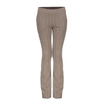 Geisha winter flare broek meisjes - bruin/goud - jacquard