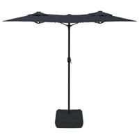 VidaXL Parasol dubbel dak met led's 316x145 cm zwart - thumbnail