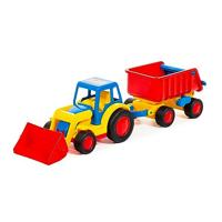 Cavallino basics tractor met shovel en trailer - thumbnail