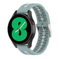 Dot Pattern bandje - Groenblauw - Samsung Galaxy Watch 4 - 40mm & 44mm Dot Pattern bandje - Groenblauw - Samsung Galaxy Watch 4 - 40mm & 44mm