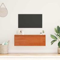 Wandkast met plank Wasbruin 100 x 30 x 35 cm Massief grenenhout - thumbnail