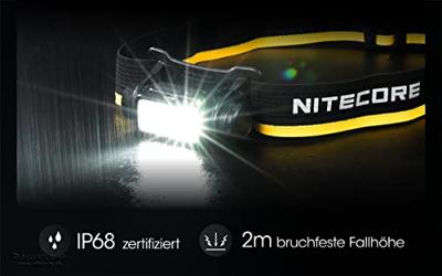 NiteCore NU43 Hoofdlamp LED werkt op een accu 1400 lm
