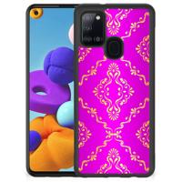 Hoesje TPU Samsung Galaxy A21s Barok Roze - thumbnail