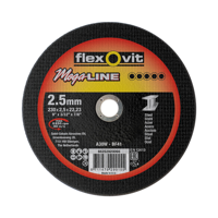 Flexovit dss mega-line 230x2.5x22.23 a30w t41 staal | 25 stuk stuks - thumbnail