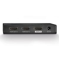 LINDY 2 Port HDMI 18G Splitter 2 poorten HDMI-splitter 3840 x 2160 Pixel Zwart - thumbnail