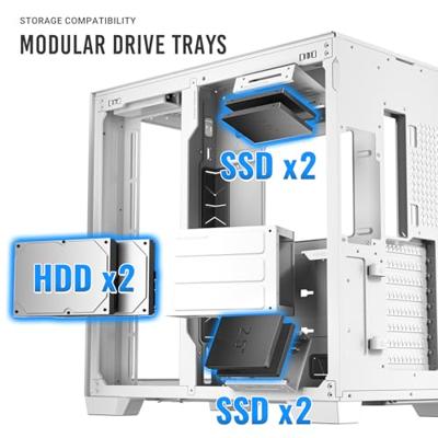 Antec C8 Aluminum white midi tower behuizing Antec C8 Aluminum white midi tower behuizing