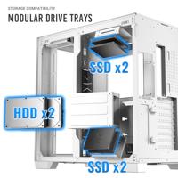 Antec C8 Aluminum white midi tower behuizing - thumbnail