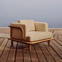 Kave Home Turqueta fauteuil teakhout Beige - thumbnail