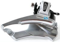 Voorderailleur 3 x 7/8-speed Shimano Altus FD-M313 down swing/dual pull - met hoge klem - 42-48T (66-69°) - Zwart/Zilver - thumbnail