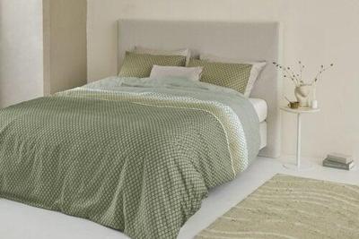 Beddinghouse Beddinghouse Dekbedovertrek Riven Groen 140x200/220 cm