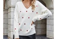 Dames trui met hartjes | Shop in de sale - thumbnail