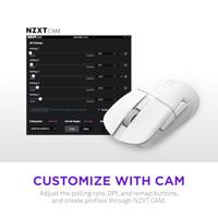 NZXT Lift Elite Wireless Gaming Mouse - White - thumbnail