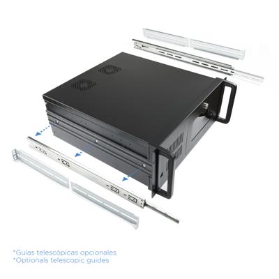 ATX Behuizing TooQ RACK-406N-USB3 19" 4U Zwart