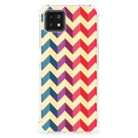 OPPO A53 5G | A73 5G Doorzichtige Silicone Hoesje Zigzag Multi Color - thumbnail