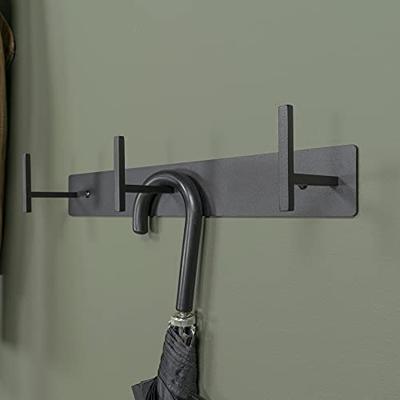 Kapstok Lux Zwart 3-haaks